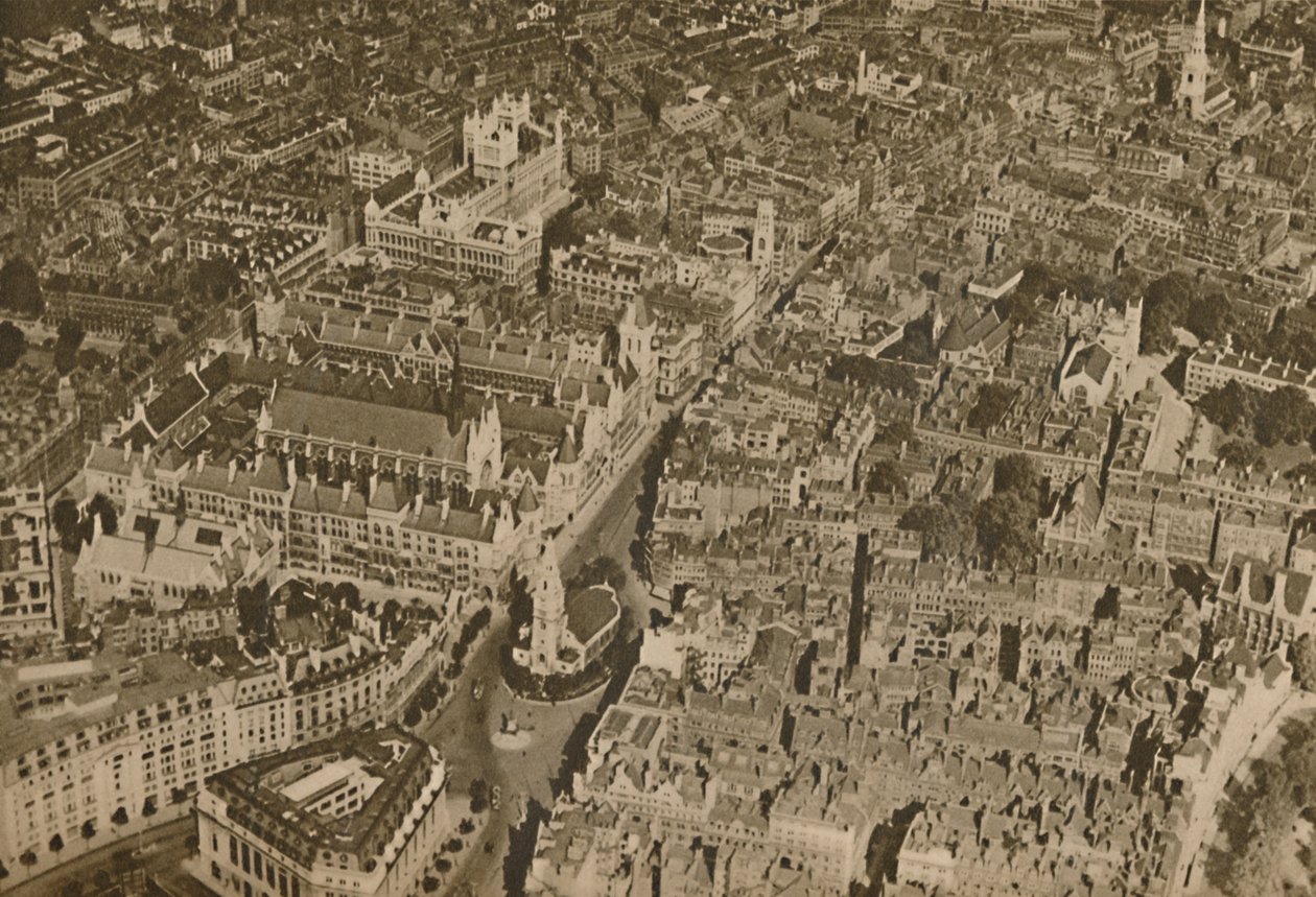 Doupě zákona, jak ho vidělo jen málo Londýňanů: Chrám a soudy, c1935. od Unbekannt