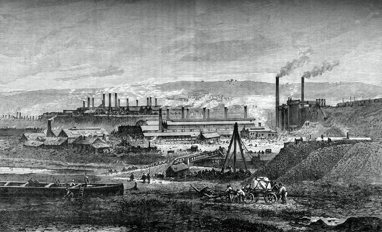 Ocelárna Landore Siemens, c1880 od Unbekannt