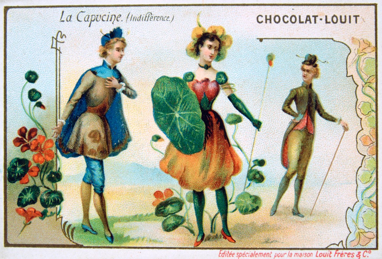 Jazyk květin, Nasturtium, Lhostejnost, c1900 od Unbekannt
