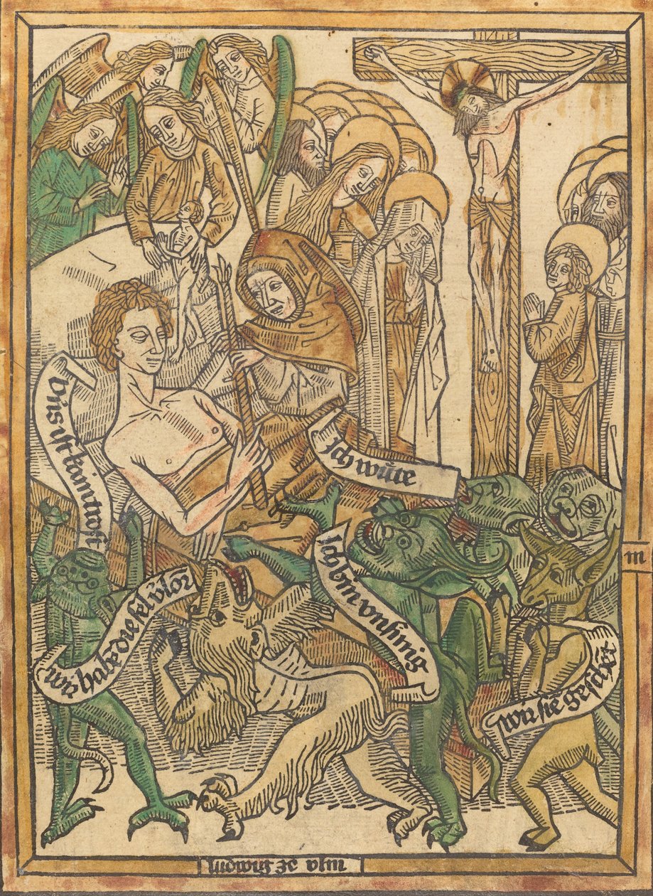 Poslední agónie umírajícího muže, c. 14701475. od Unbekannt