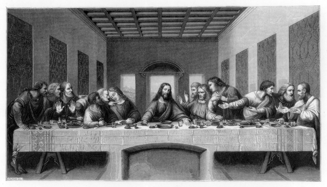Poslední večeře, 1498 1870 od Unbekannt