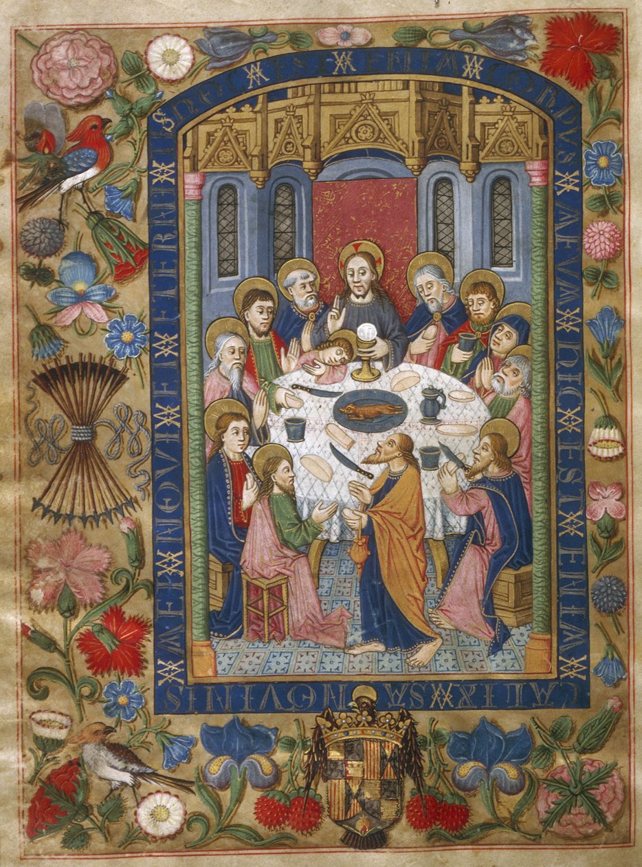 Poslední večeře, 1502 od Unbekannt