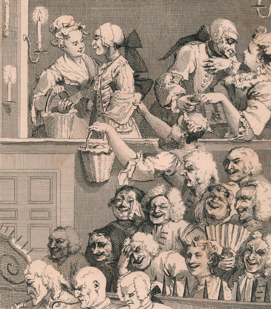 Smějící se publikum, 1733, 30. léta 19. století. od Unbekannt