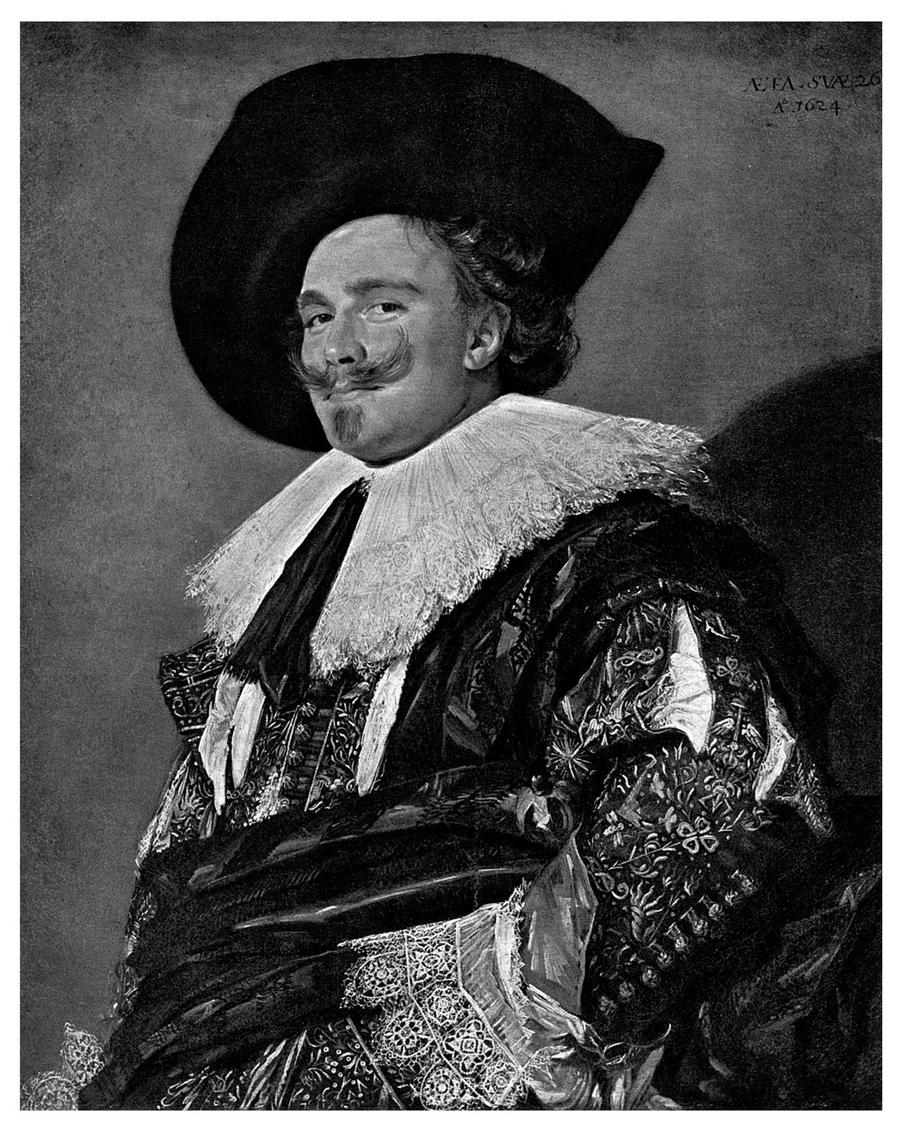 Smějící se kavalír, 1624 1901 od Unbekannt