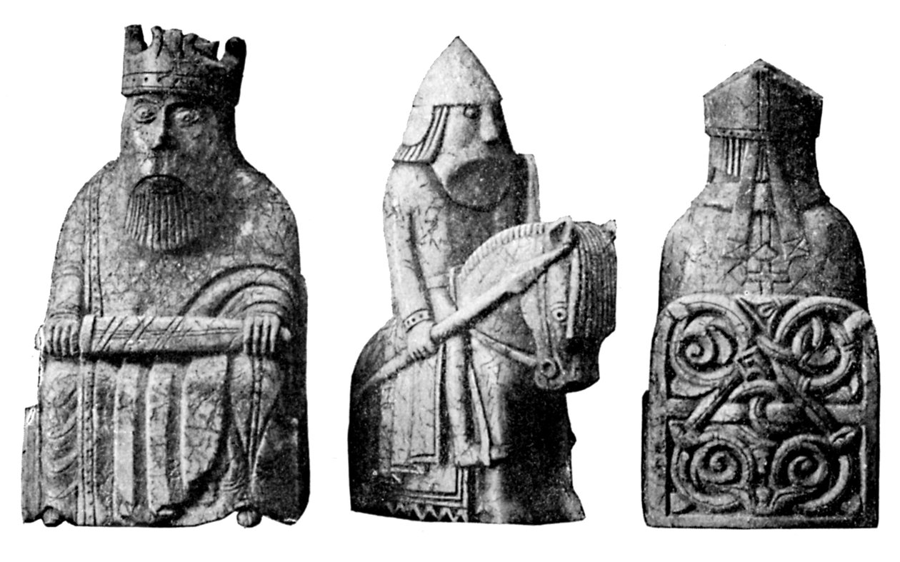 The Lewis Chessmen, norský, c1150-c1200, c1920 od Unbekannt