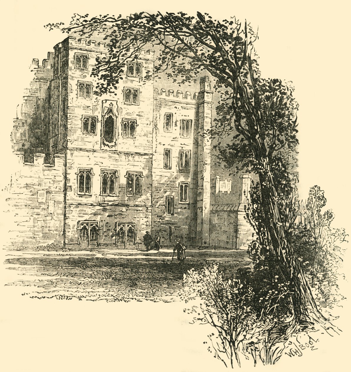 The Lollards Tower, Lambeth Palace, c1878. od Unbekannt