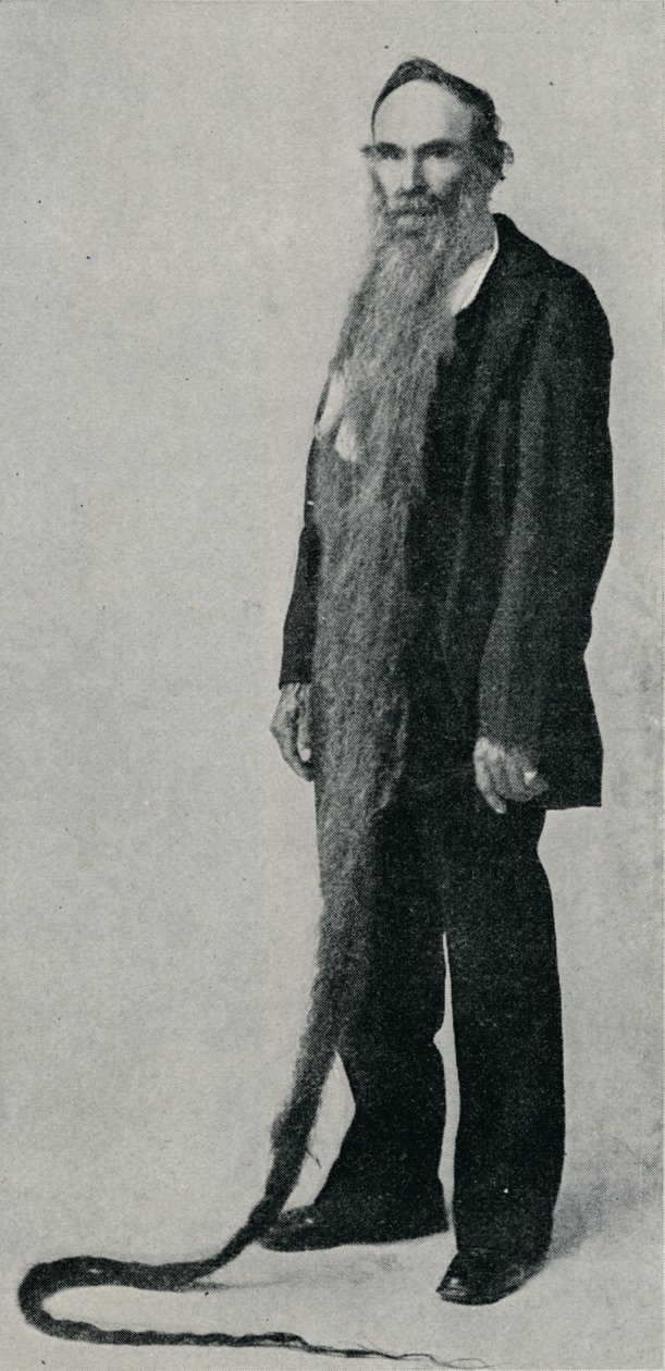 Nejdelší vousy na záznamu, 1896, 1910 od Unbekannt