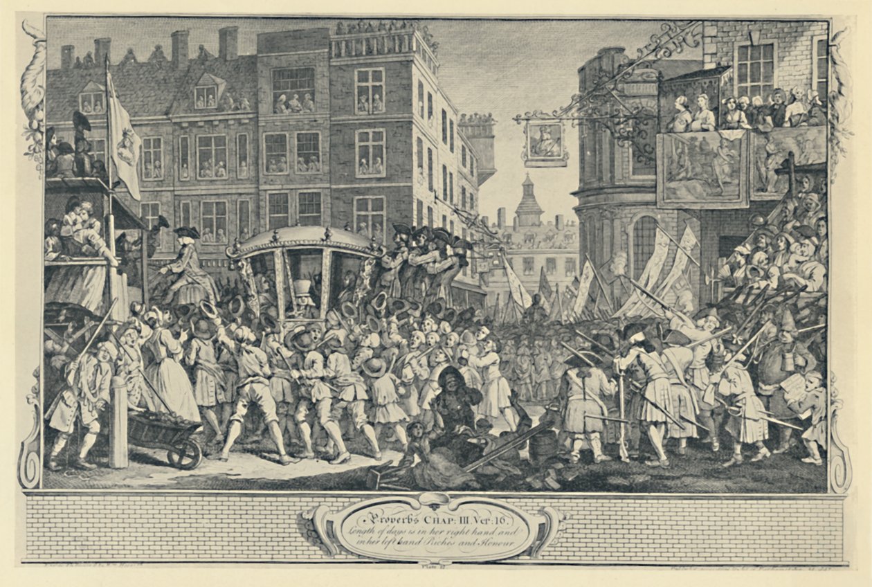 Show primátorů. Ze série Industry and Idleness, 1747, 1920 od Unbekannt