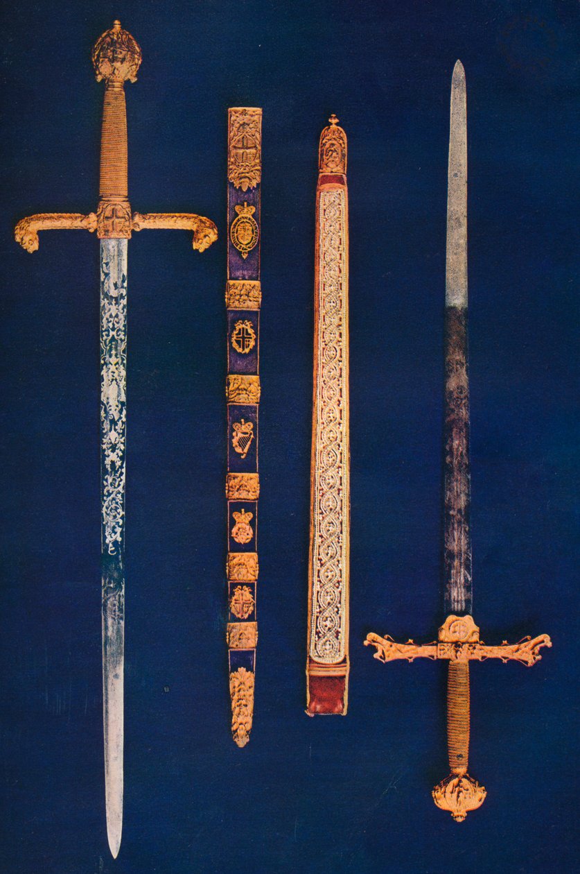 The Lord Mayors Sword of State a Pearl Sword, 1916 od Unbekannt