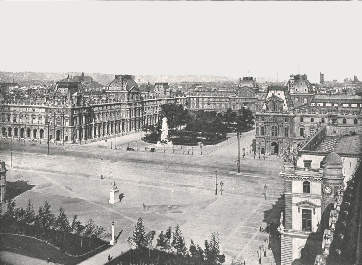Louvre, Paříž, Francie, 1895. od Unbekannt