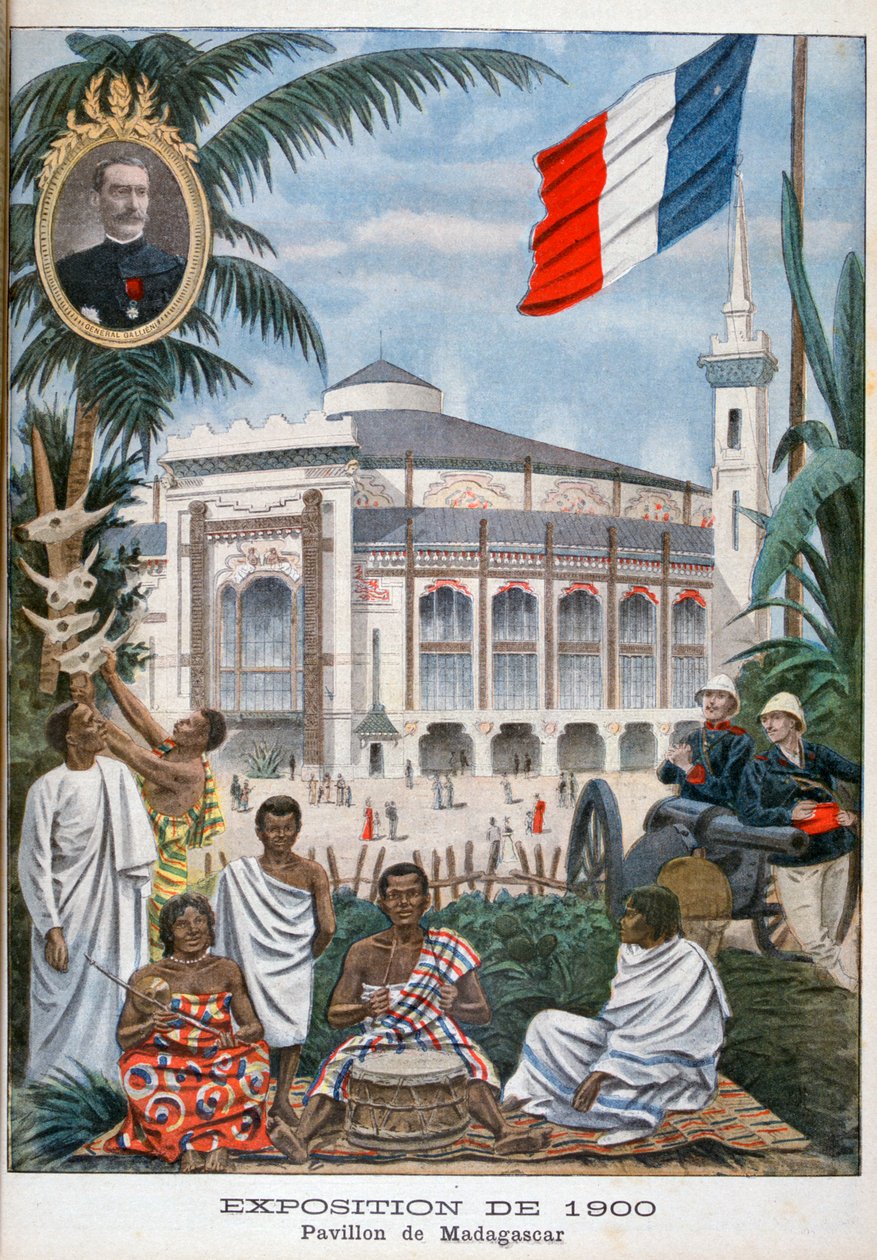 Madagaskarský pavilon na Světové výstavě v roce 1900, Paříž, 1900 od Unbekannt