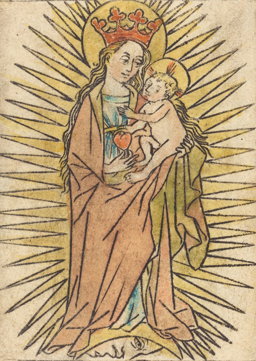 Madona s dítětem s hruškou, c. 14401460. od Unbekannt