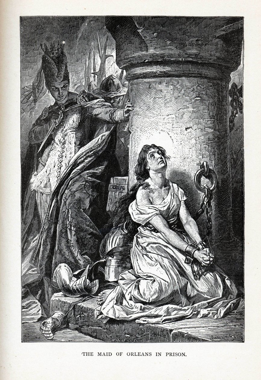 Panna Orleánská ve vězení, 1882 od Unbekannt