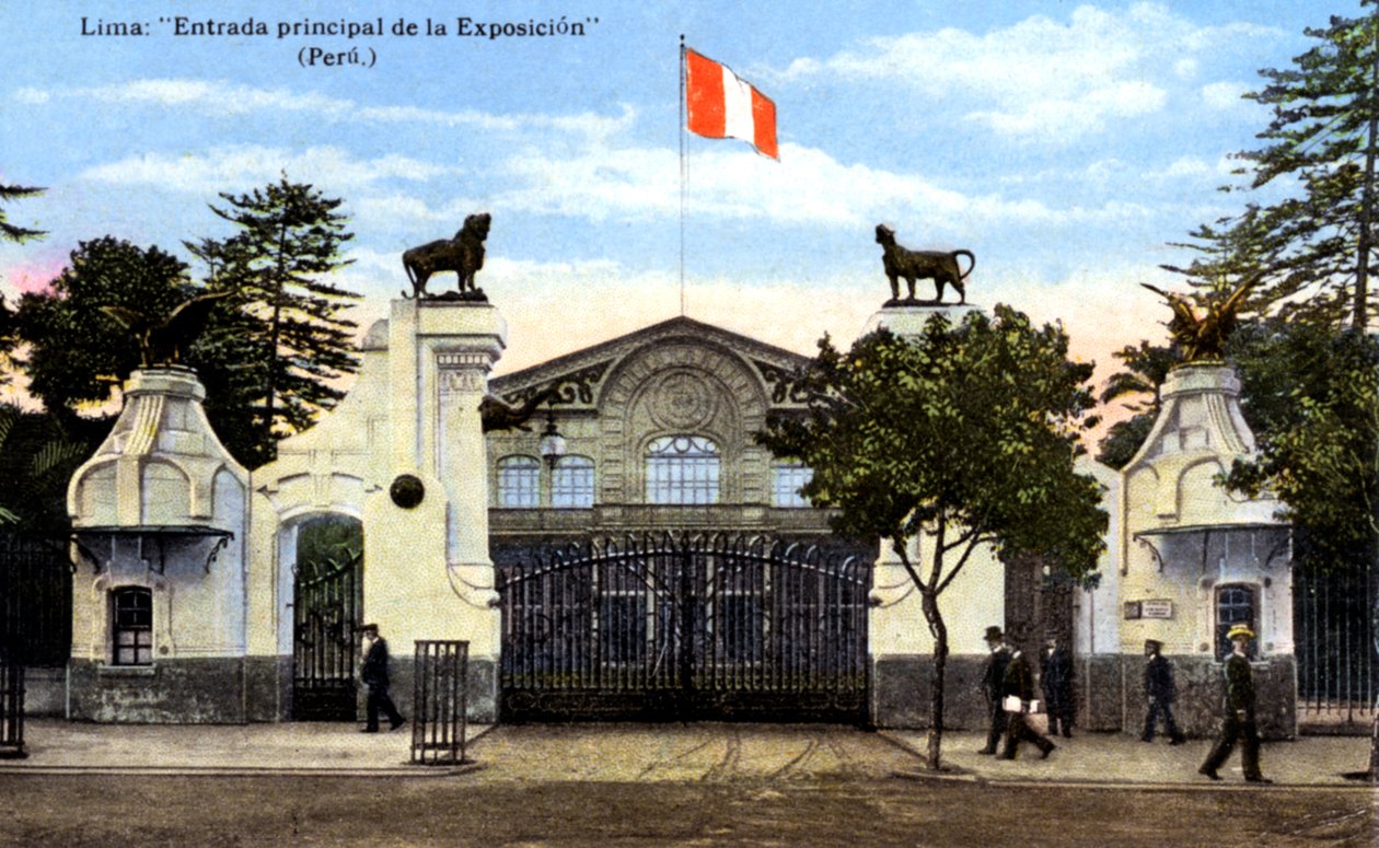 Hlavní vchod na výstavu, Lima, Peru, c1900 od Unbekannt