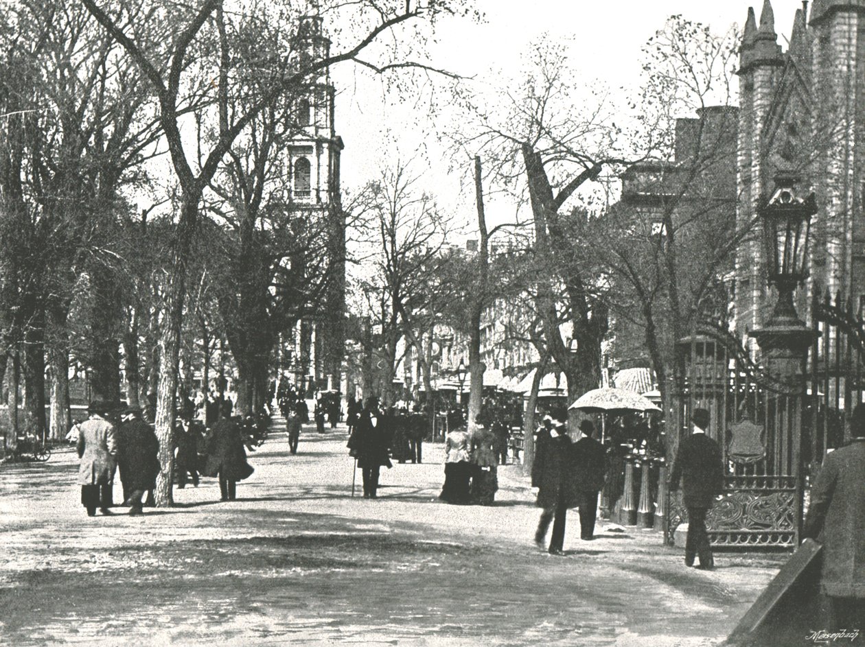 The Mall, Boston, USA, 1895. od Unbekannt