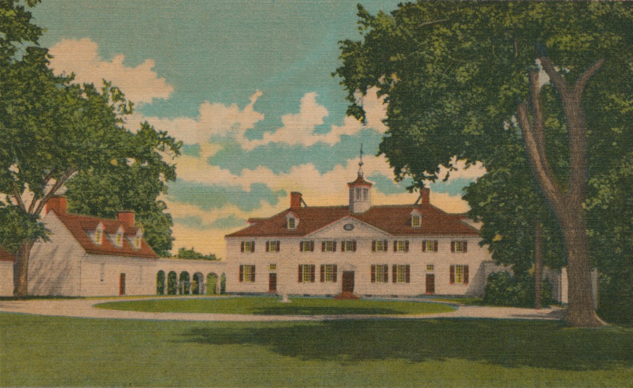 The Mansion and Court Yard, 1946 od Unbekannt