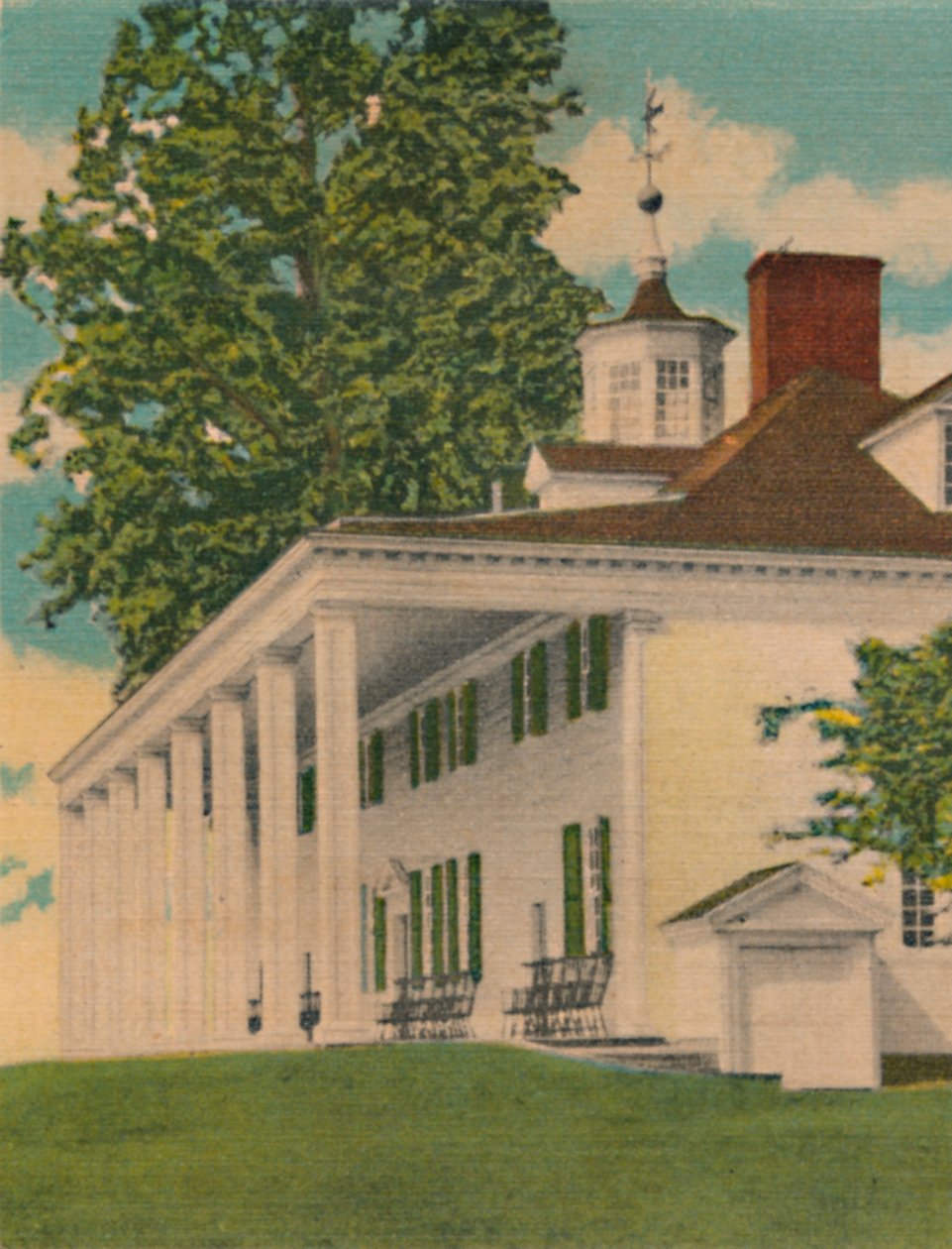 The Mansion, nadmořská výška řeky, 1946 od Unbekannt