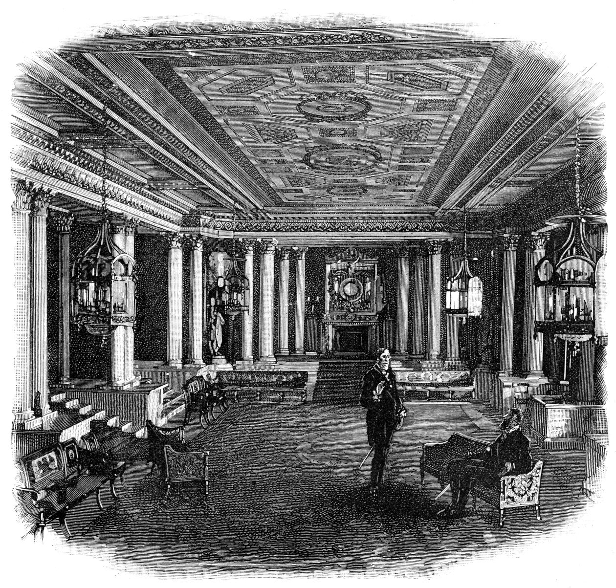 Mramorový sál, Buckinghamský palác, 1900 od Unbekannt