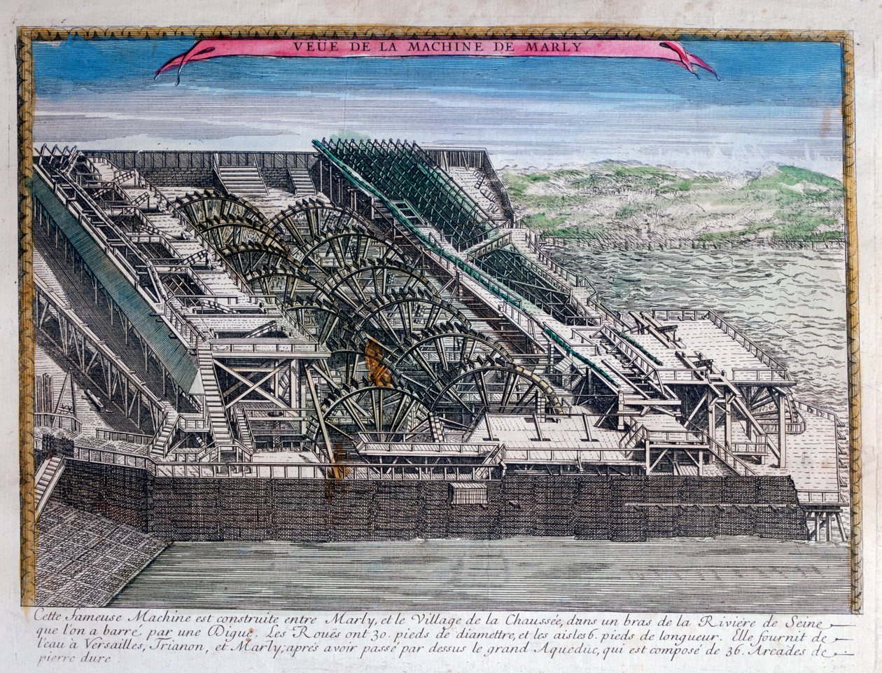 The Marly Machine, 18. století od Unbekannt