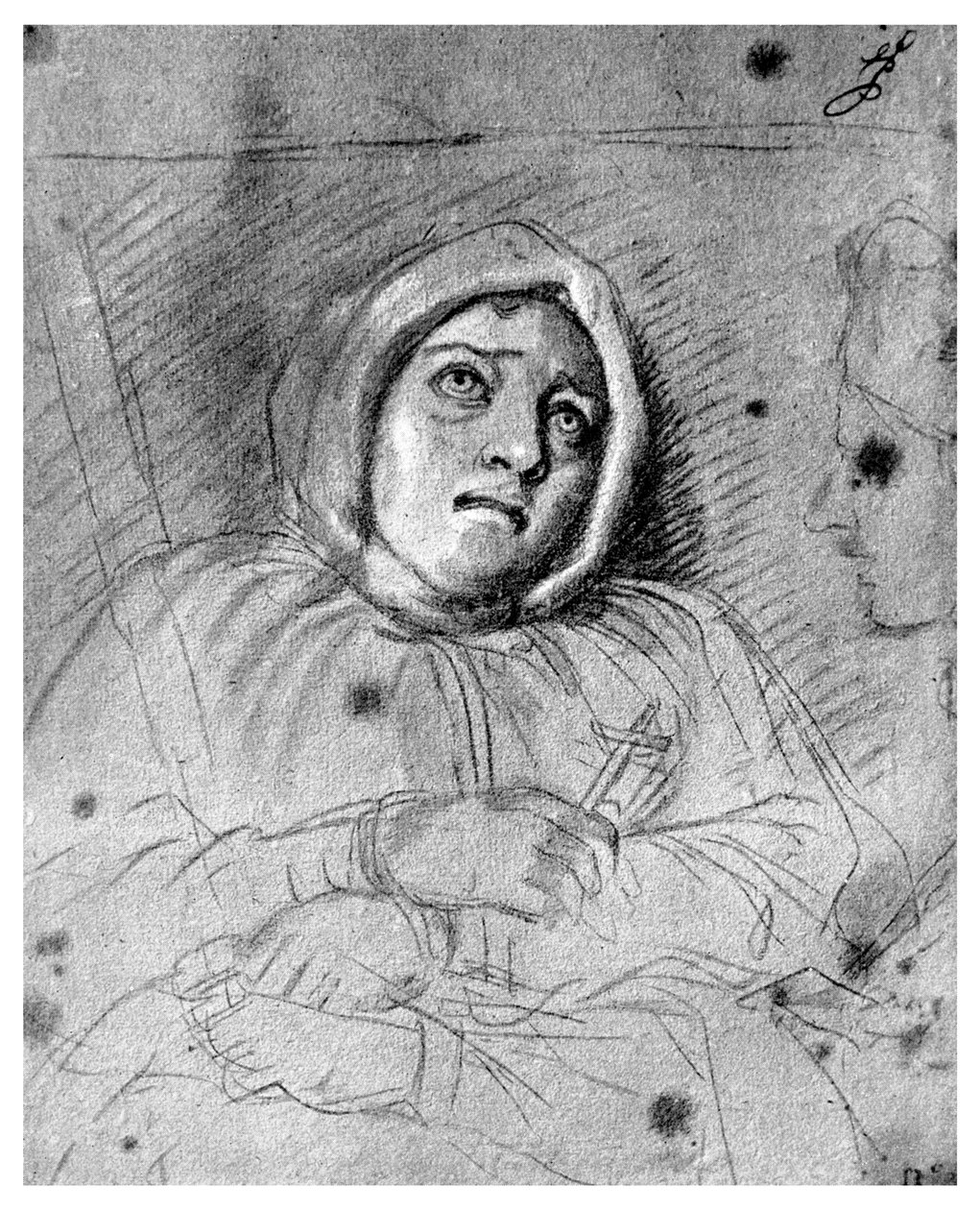 Marquise de Brinvilliers před popravou, 1676 1956 od Unbekannt