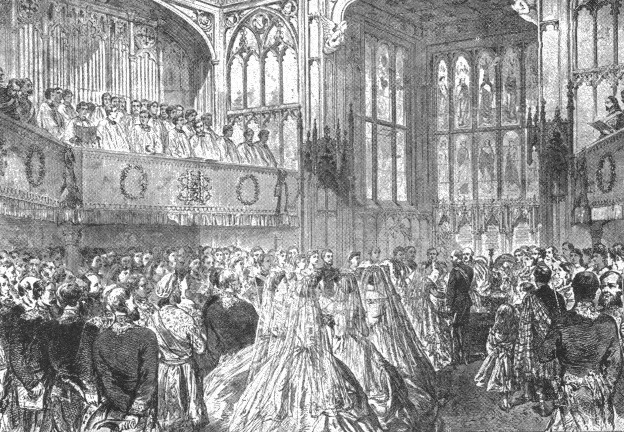 Sňatek princezny Heleny s princem Christianem ze Šlesvicka-Holštýnska...1866, 1901. od Unbekannt