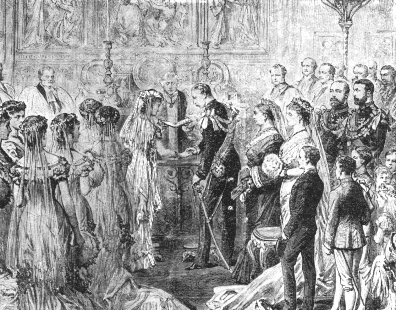 Sňatek vévody z Connaughtu s princeznou Louise Margaret Pruskou...1879, 1901. od Unbekannt