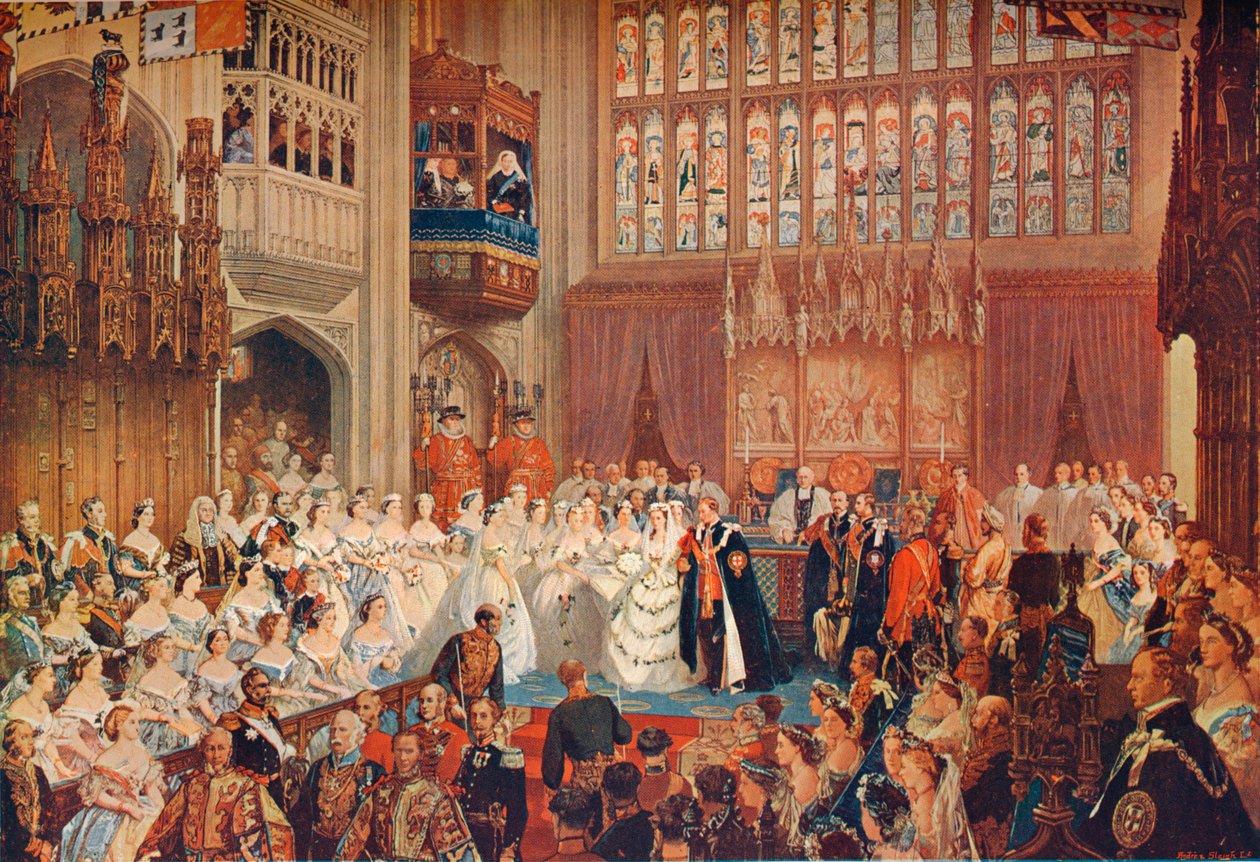 Svatba prince z Walesu, 1863 1906 od Unbekannt