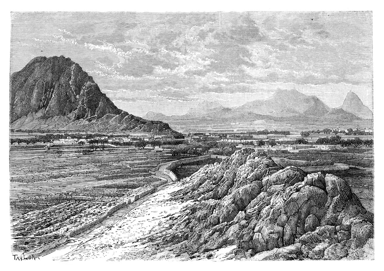 Průsmyk Marsha, severně od Kandaháru, Afghánistán, 1895 od Unbekannt