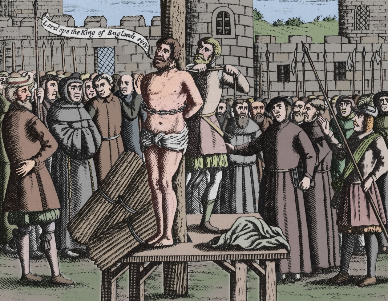 Mučednictví mistra Williama Tindalla ve Flandrech u hradu Vilvoorde, 1563, 1947 od Unbekannt