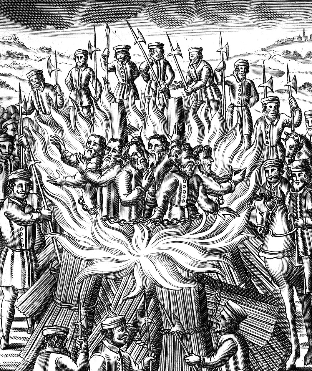 Mučednictví šesti mužů v Brainfordu, 1558 od Unbekannt