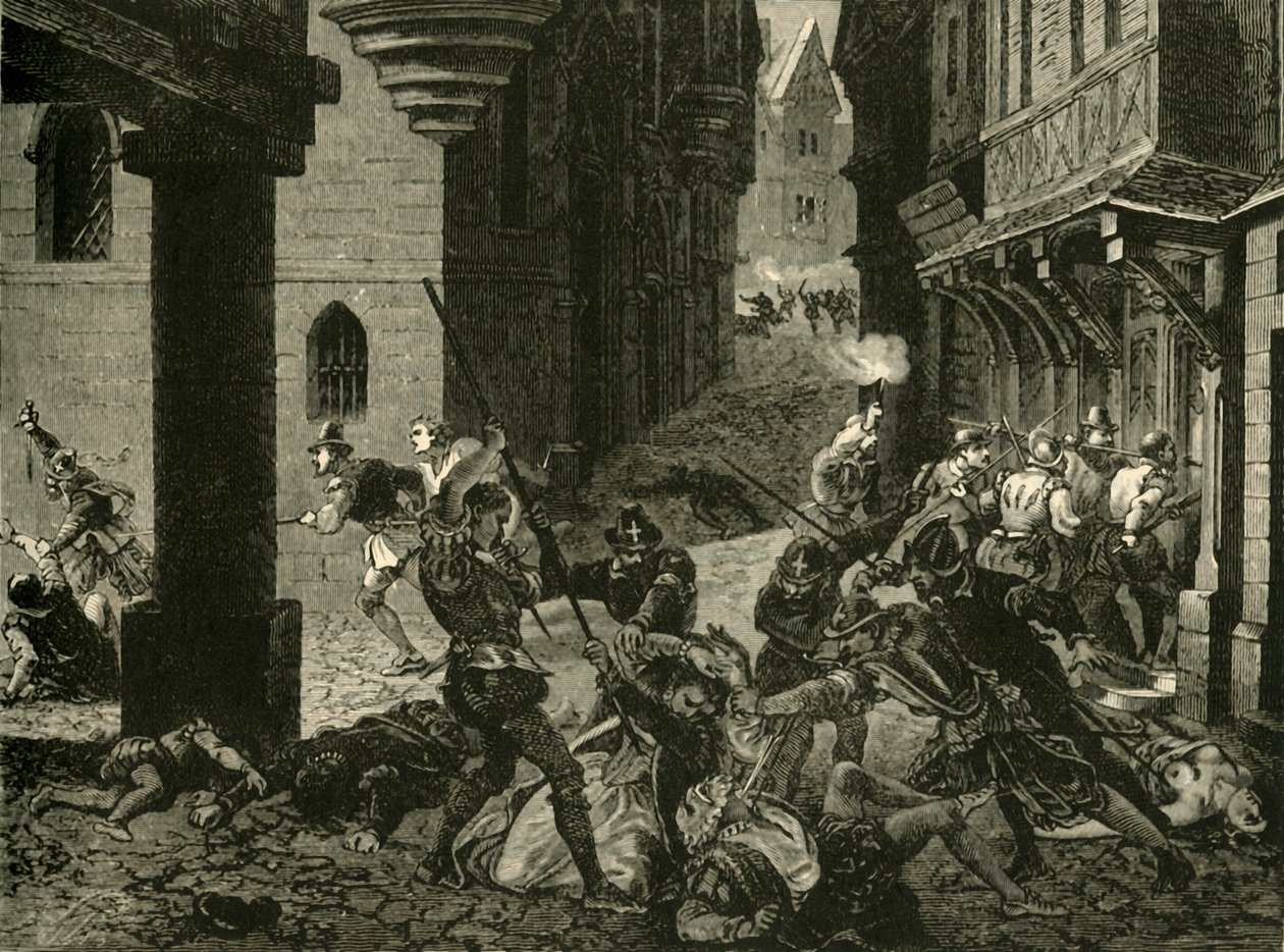 Masakr svatého Bartoloměje, 1572, 1890. od Unbekannt