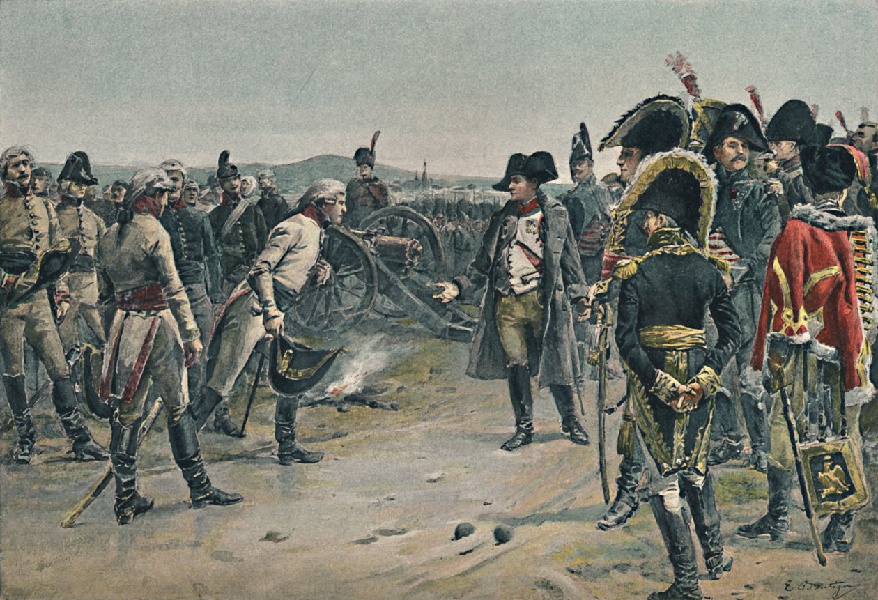 Setkání Napoleona a Macka, 1805, 1896. od Paul Émile Boutigny