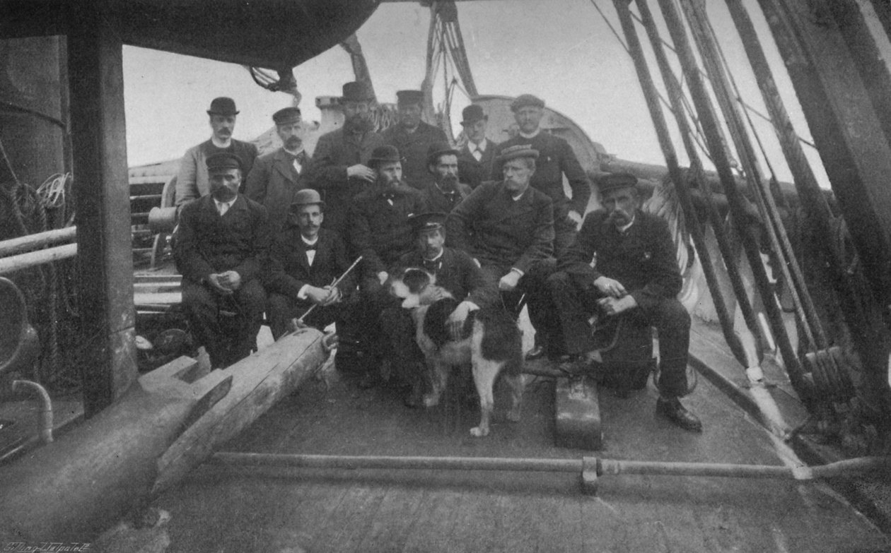Členové expedice po svém návratu do Christianie, c1893-1896, 1897 od Unbekannt