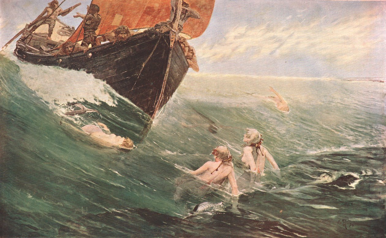 The Mermaids Rock, 1894, c1902. od Unbekannt