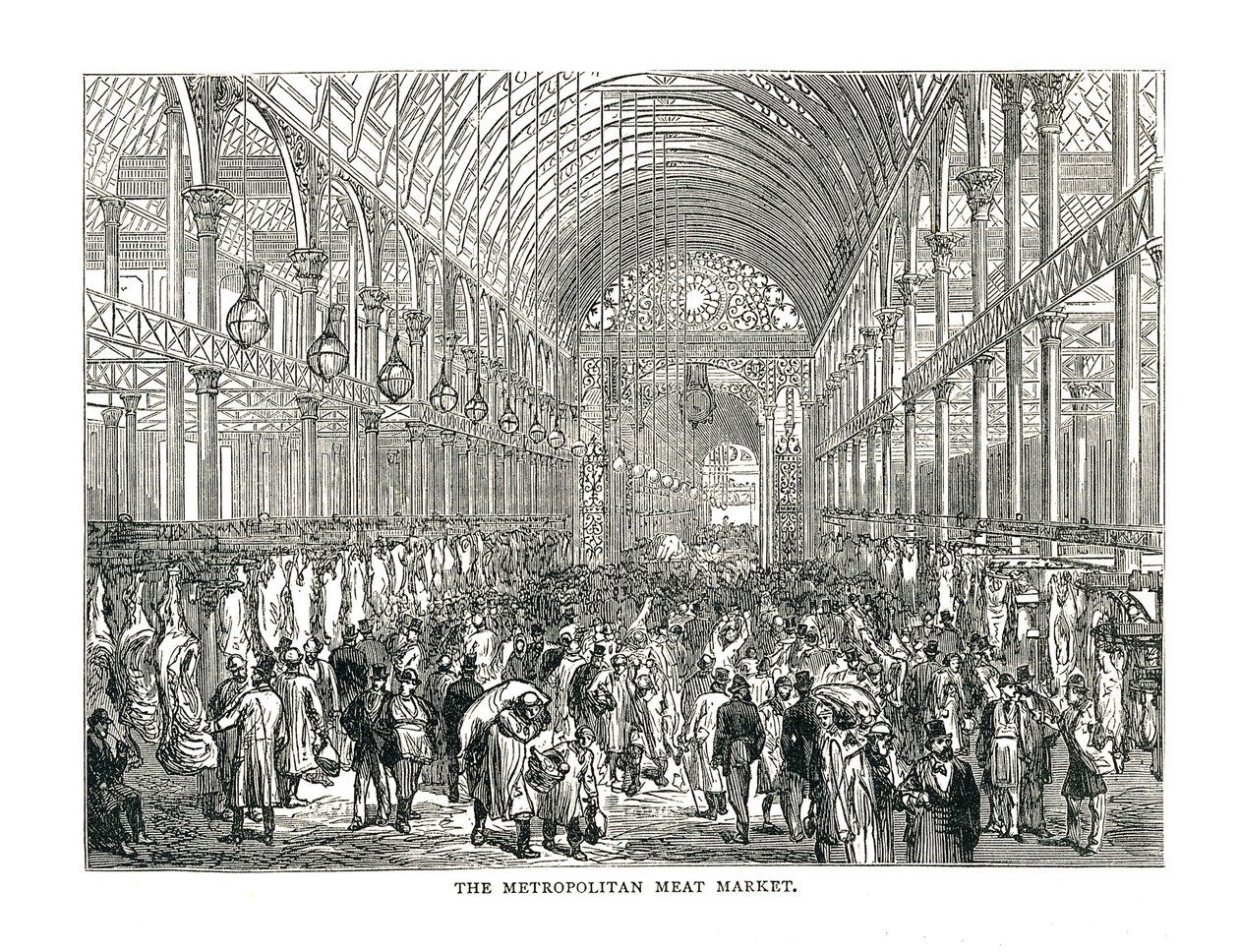 Metropolitní masný trh, 1878 od Unbekannt
