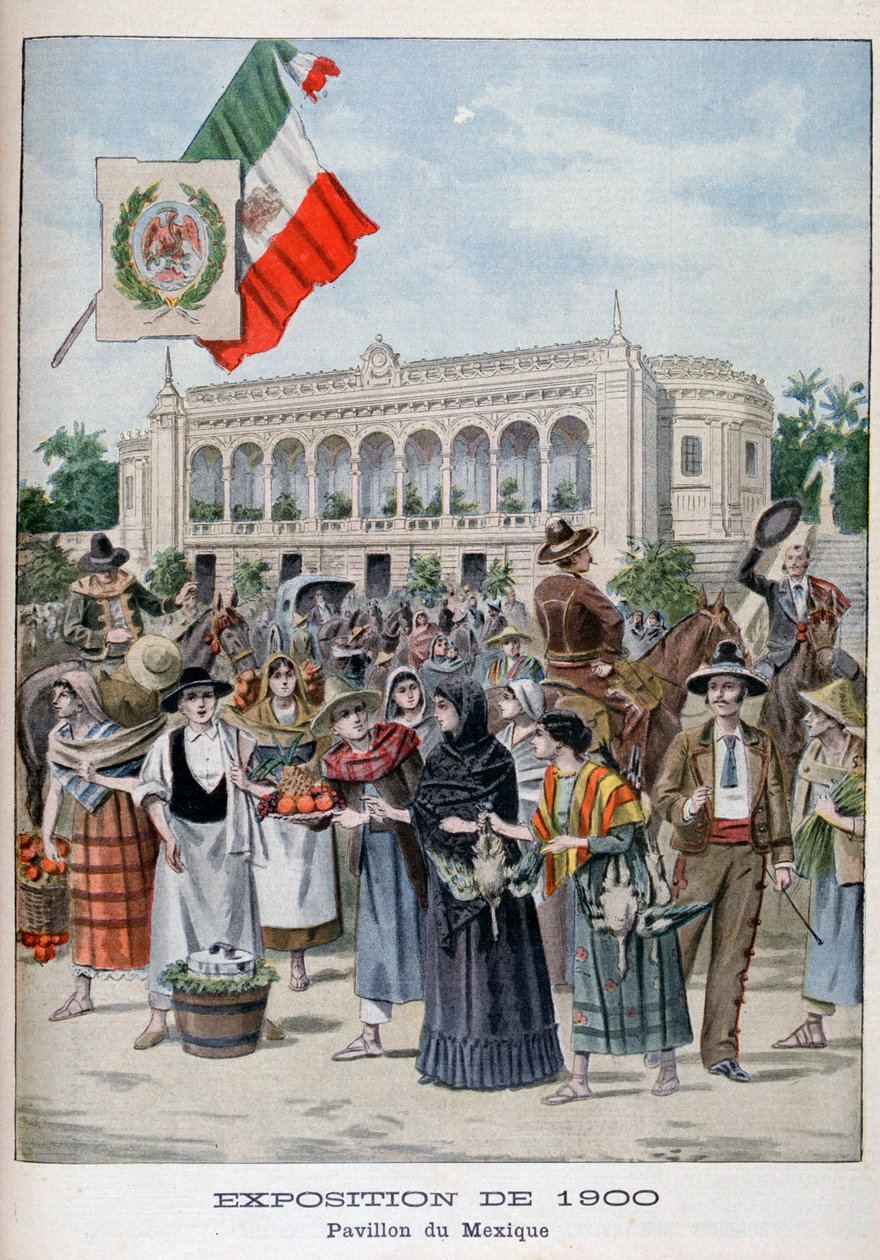 Mexický pavilon na Světové výstavě v roce 1900, Paříž, 1900 od Unbekannt