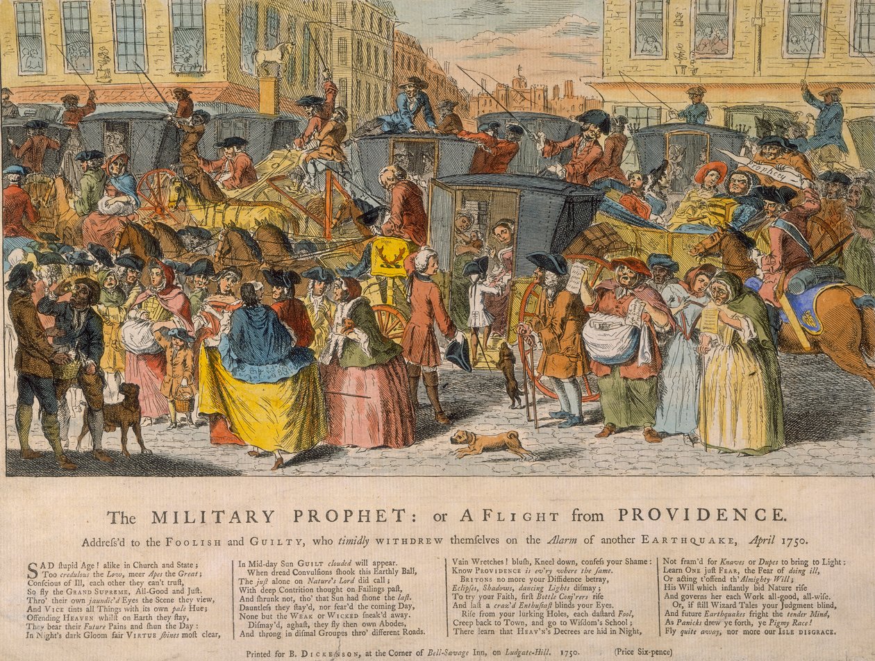 „Vojenský prorok: aneb útěk z Providence“, 1750 od Unbekannt