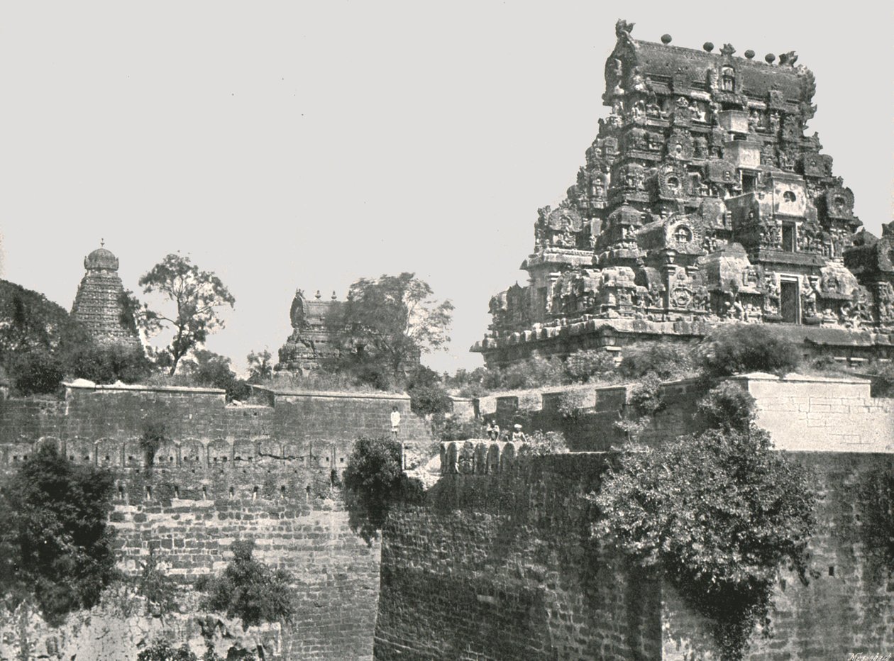 Příkop a pevnost, Tanjore, Indie, 1895. od Unbekannt