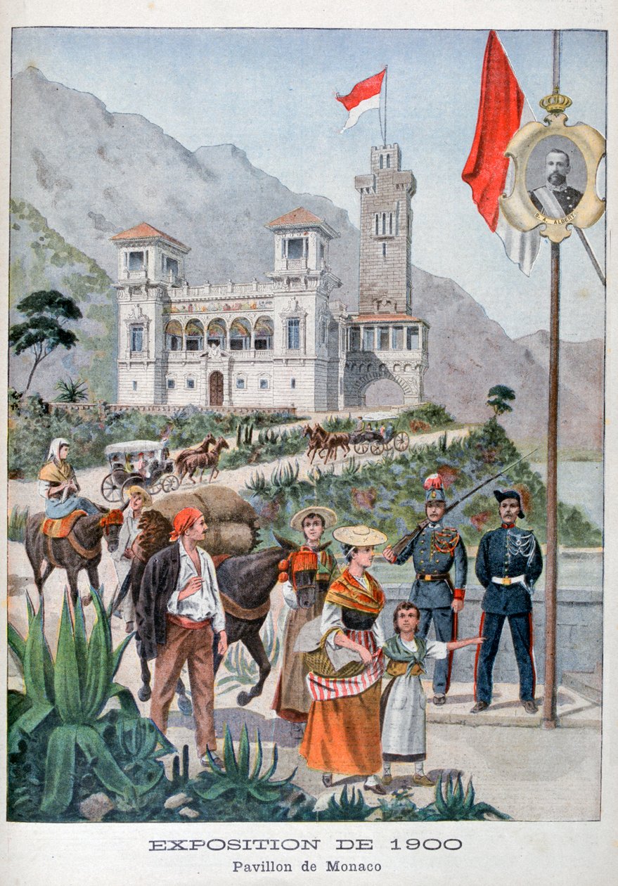 Monacký pavilon na Světové výstavě v roce 1900, Paříž, 1900 od Unbekannt