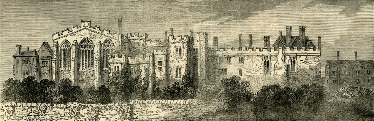 Klášter sv. Jana Jeruzalémského, Clerkenwell - Celkový pohled z jihovýchodu, c1872. od Unbekannt