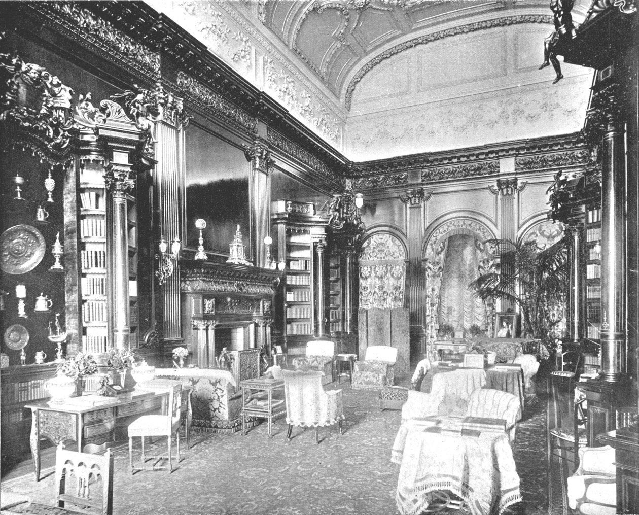 Ranní pokoj v Tring Park Mansion, Hertfordshire, 1894. od Unbekannt