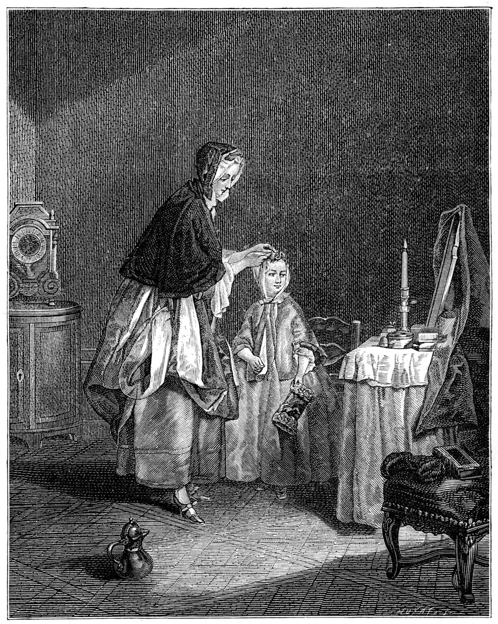 Ranní toaleta, 1885 od Unbekannt