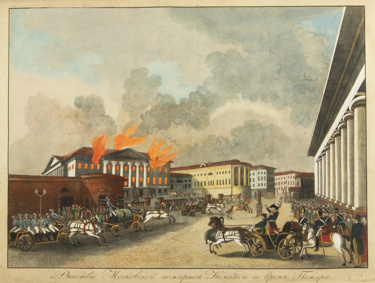 Moskevští hasiči, 1810 od Unbekannt