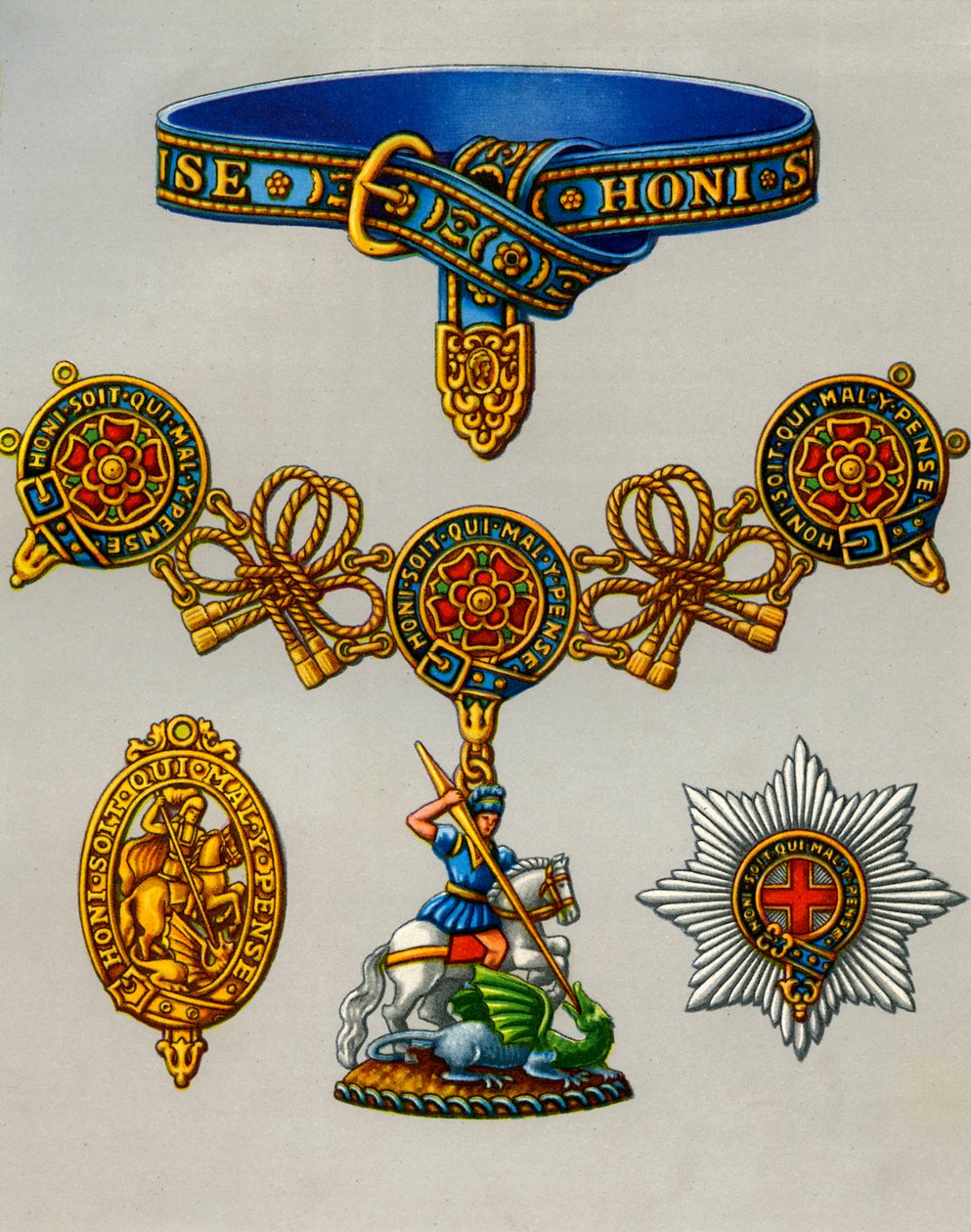 Nejvznešenější řád podvazku, 1941 od Unbekannt