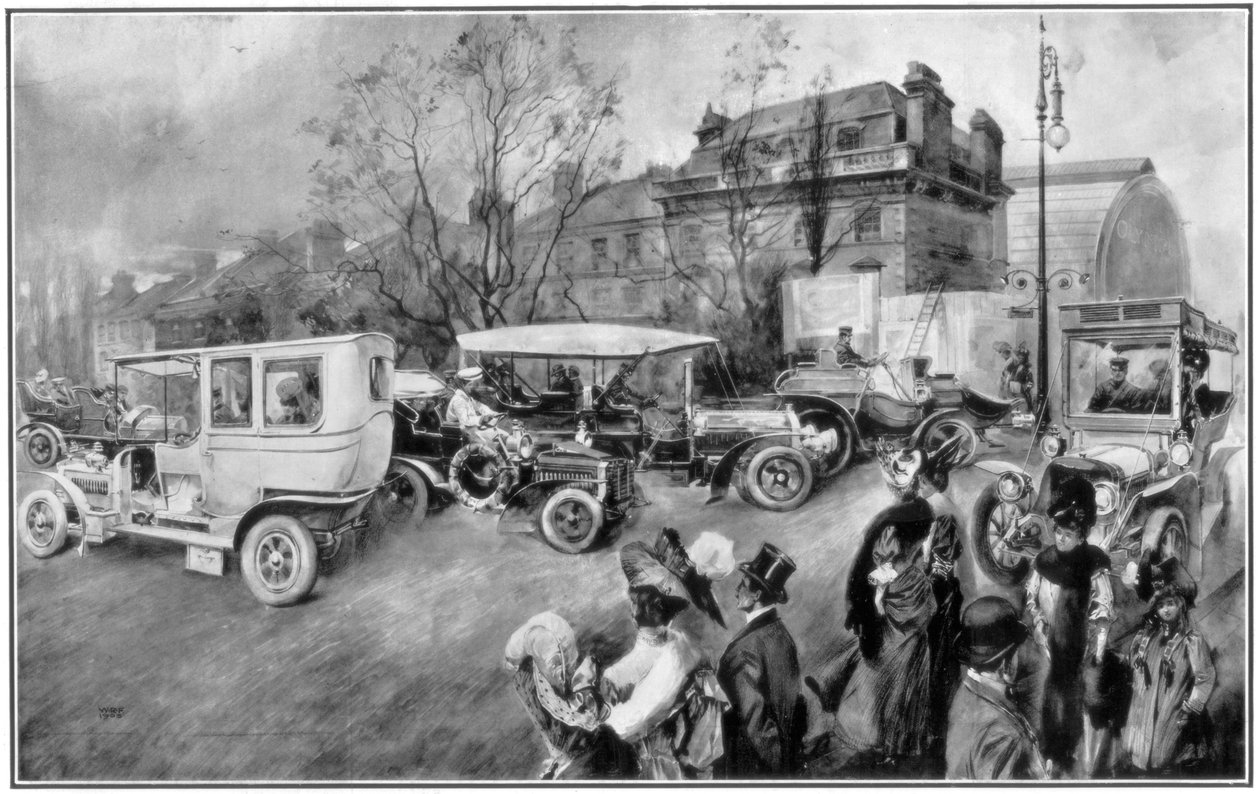 Autosalon v Olympii, Londýn, 1905 od Unbekannt