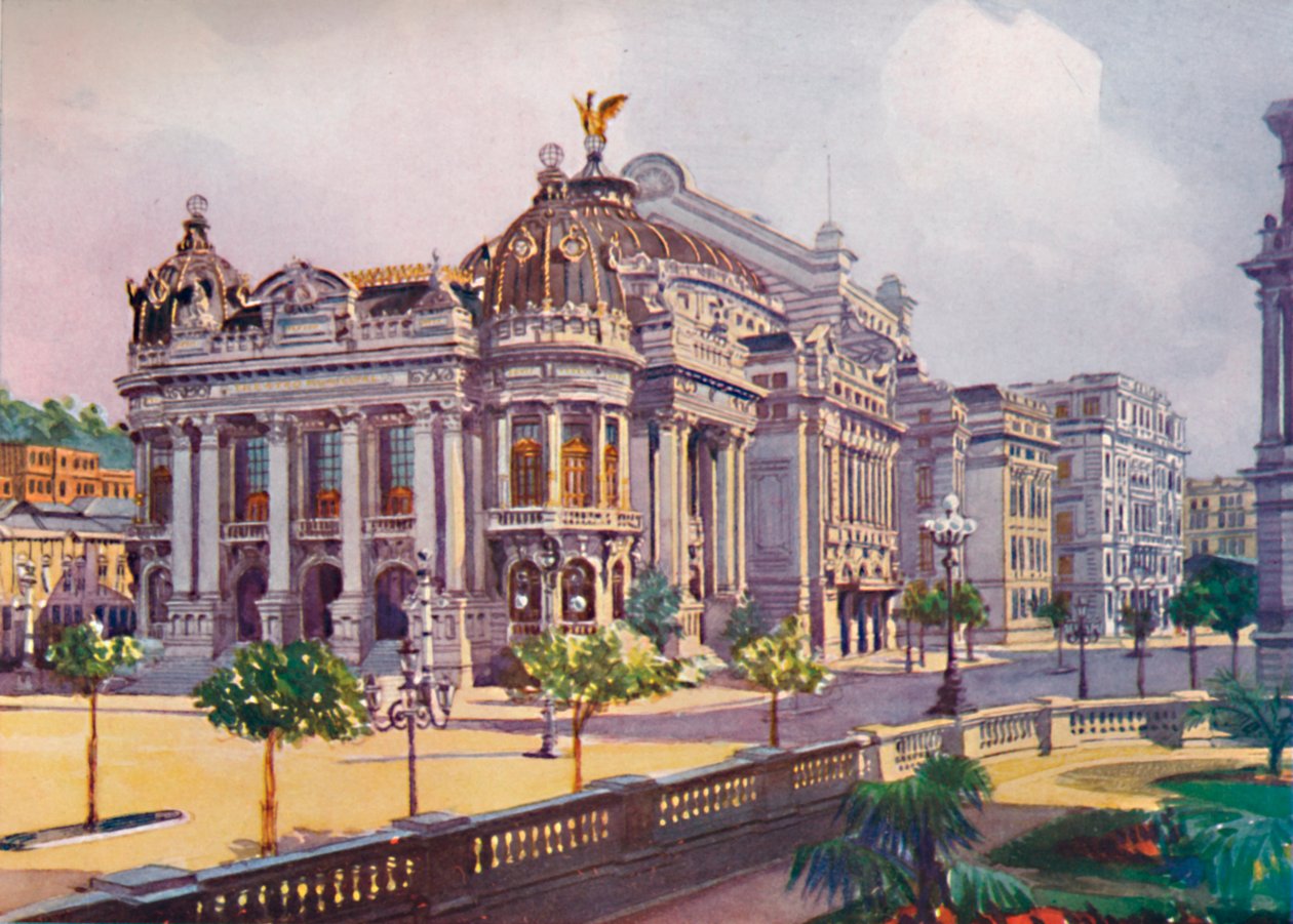 Městské divadlo, Avenida Rio Branco, 1914 od Unbekannt