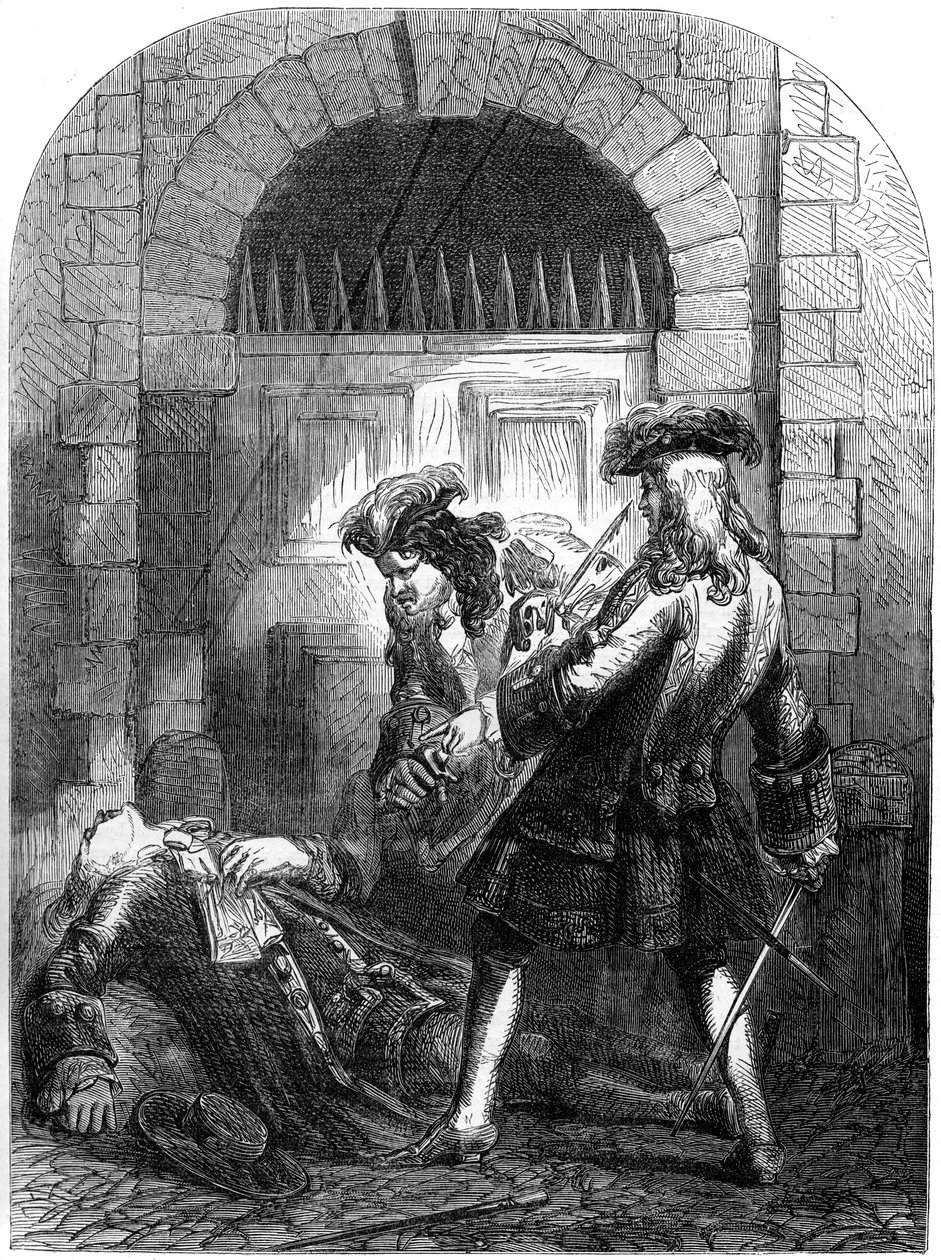 Vražda herce Williama Mountforda, 1692, 19. století od Unbekannt