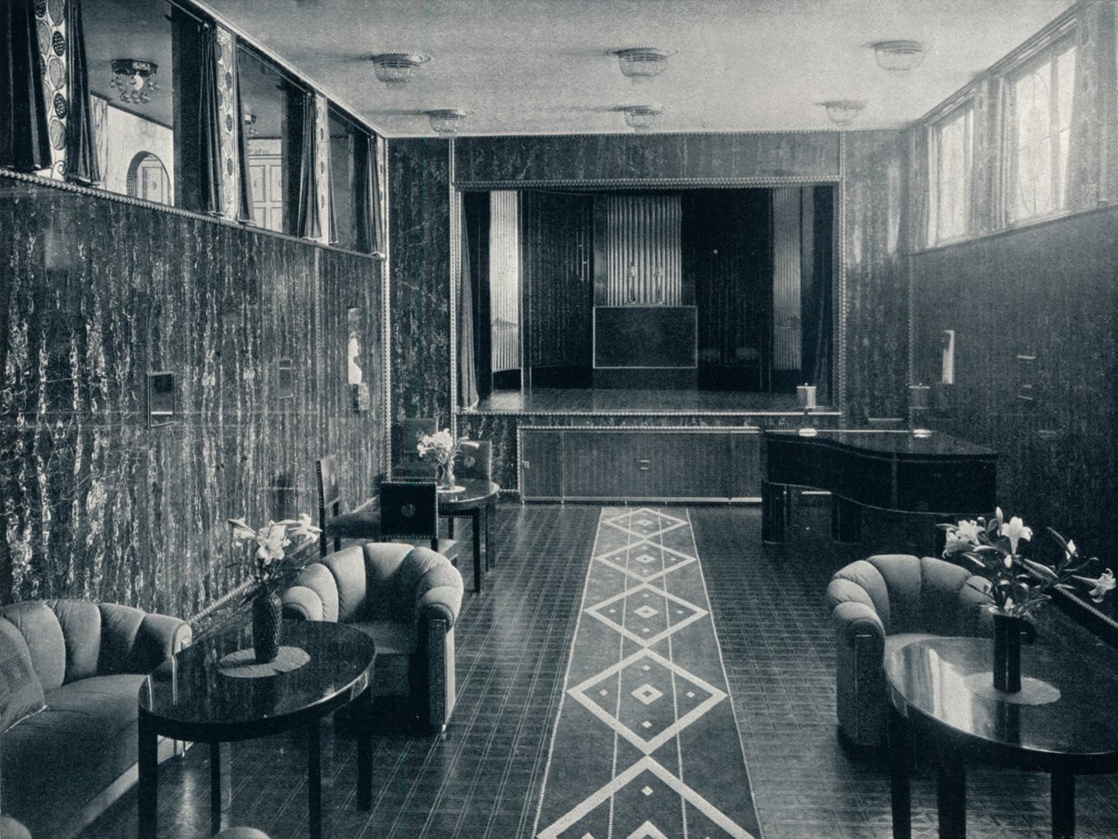 Hudební sál Stoclet Palace, Brusel, Belgie, c1914 od Unbekannt
