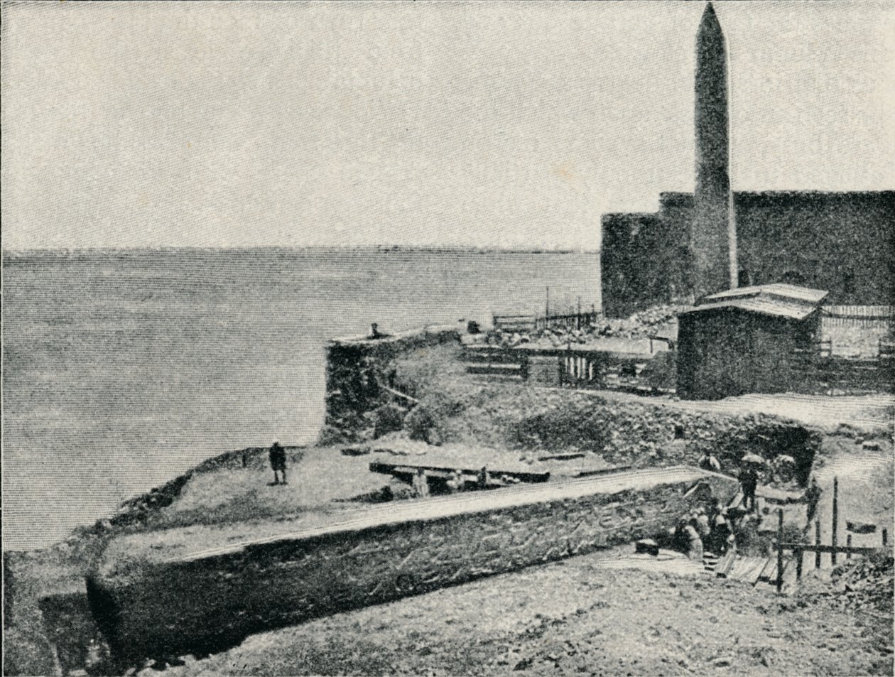 Jehla ležící při pádu v Alexandrii, 1877, 1910 od Unbekannt
