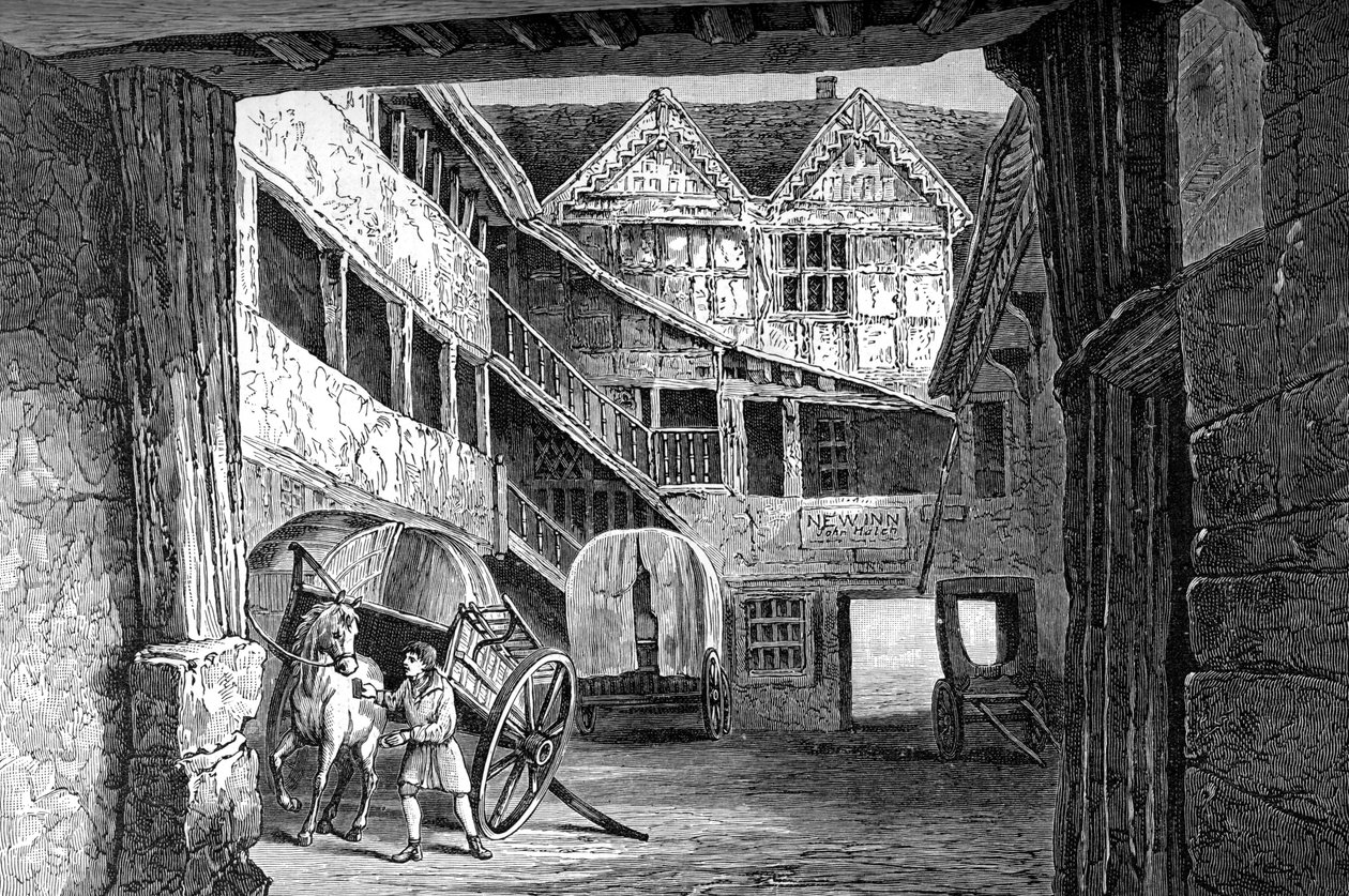 The New Inn, Gloucester, 1893 od Unbekannt